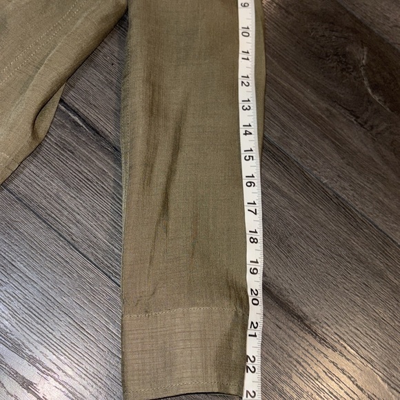 Club Monaco Darby Tencel Utility Shirt Jacket Size XS Olive Green - Picture 12 of 14